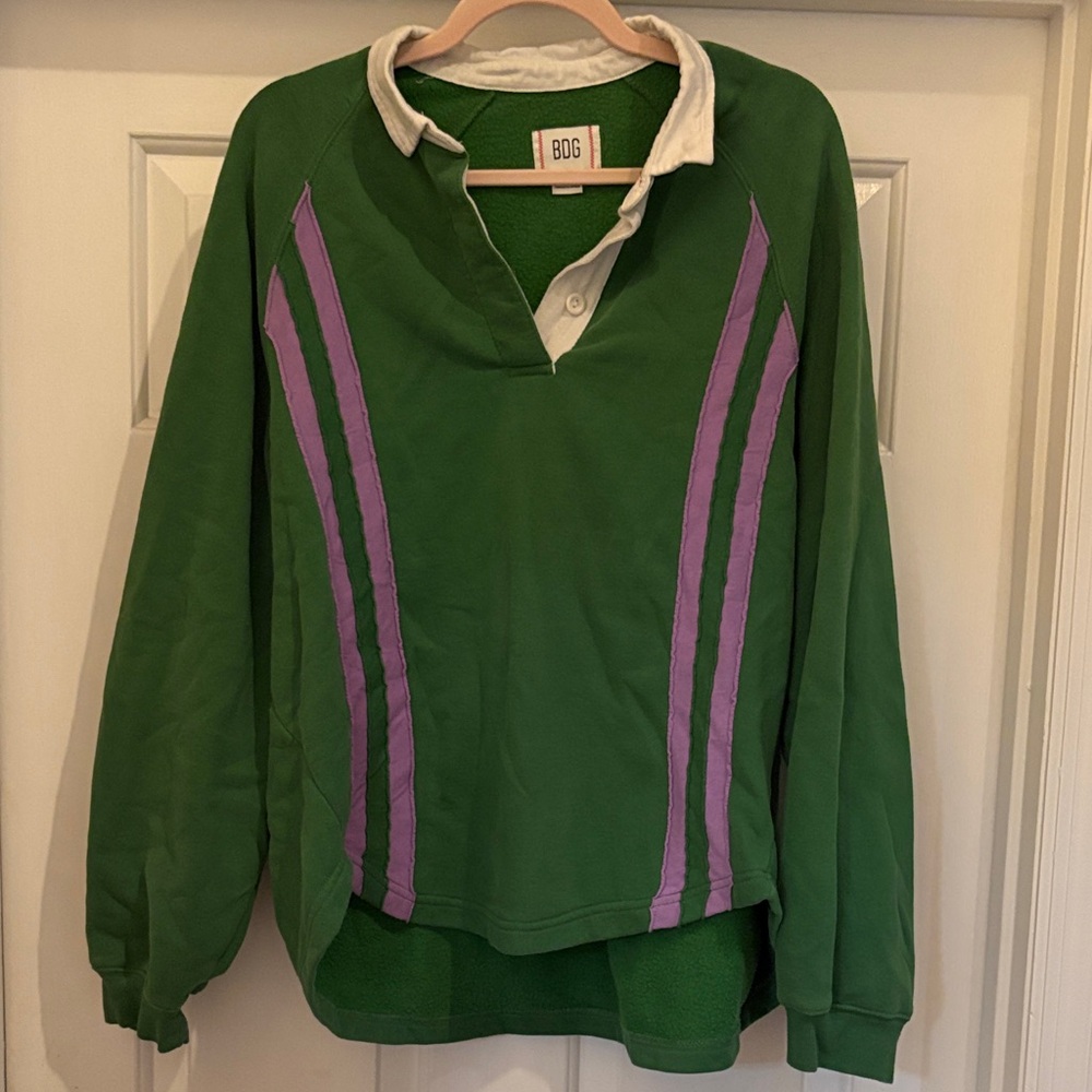 BDG Green and Purple Sweatshirt